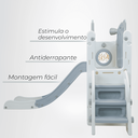 Ver imagem 6 de Playground Infantil Mini Mundo 7 em 1 Cinza e Branco Freso