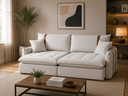 Ver imagem 1 de Sofa Orion 2.20 Nobly Veludo Bege