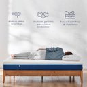 Ver imagem 3 de Colchão de Espuma Luuna Blue Queen, Suporte e Conforto, Firme Confortável 158cm x 198cm x 20cm