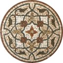 Ver imagem 1 de Piso em Mosaico Romano Floral Renascentista 100cm