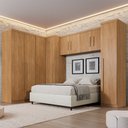 Ver imagem 1 de Guarda Roupa Modulado Dallas 5 Módulos 9 Portas de Bater 3 Gavetas