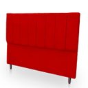 Ver imagem 4 de Cabeceira Estofada Moderna e Elegante para Cama de Casal 140 Eros Suede