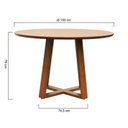 Ver imagem 4 de Mesa Versalhes Tampo Lâmina de Madeira de 150cm Carvalho