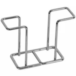 Kit Cozinha Suporte Rolo Papel Toalha C/ Porta Guardanapos de Bancada Cromado Future - 5