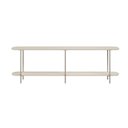 Ver imagem 7 de Aparador Mesa Lateral para Sofá Sala 180cm 100% MDF Estrutura Aço Carbono Off White Fosco