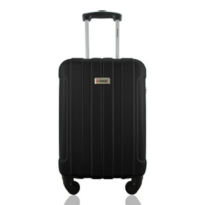 Mala de Bordo 10kg Viagem Rodas 360 Rígida Abs Cadeado Segredo Gladiador A1mb:preto