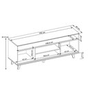 Ver imagem 4 de Rack para Sala de Estar TV 60 pol Pés Retrô Eva D05 Bali Cedro - Lyam Decor