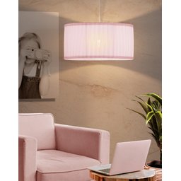 Pendente Luminária De Quato Infantil Azul Rosa:Rosa - 3
