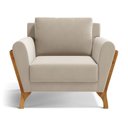 Ver imagem 4 de Kit 2 Poltronas Sabrina de Madeira Maciça com Almofada Veludo Bege 102