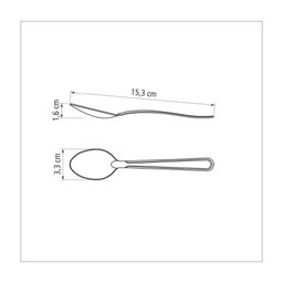 Kit 6 Colher para Sobremesa Inox Buzios Tramontina - 4