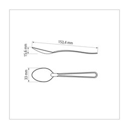 Kit 6 Colher para Sobremesa Inox Buzios Tramontina - 5