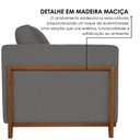 Ver mais imagens de Sofá Living 3 Lugares Linho 214cm Paris