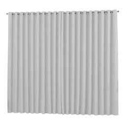 Cortina Sala Quarto Tecido Blackout Branco Gelo 2,00x1,30 - 1