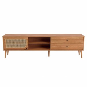 Tb311 Rack Tela 220cm C/ 2 Gavetas e Porta Correr - Freijo Moveis Dalla Costa Ltda