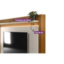 Ver imagem 5 de Estante P/ Sala até 75 Pol Guararapes C/ 2 Portas e Led 215x191cm Nature/off White - Linea Brasil