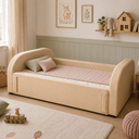 Ver imagem 1 de Cama Baby Infantil Estofada Berço Montessoriana para Crianças Bebe