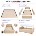Ver imagem 2 de Cama Baby Infantil Estofada Berço Montessoriana para Crianças Bebe