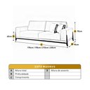 Ver imagem 3 de Sofá Fixo Magnus 2 Lugares Luxo 170cm Castellar Móbile