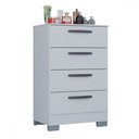 Ver imagem 2 de Cômoda 4 Gavetas Branco - Poquema