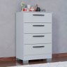Cômoda 4 Gavetas Branco - Poquema - 1