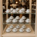 Ver imagem 2 de Jogo 24 Xícaras com Pires 90ml Café Porcelana Majesty Silver