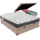 Ver imagem 1 de Cama Box Baú e Colchão Iso100 Espuma D33 Viúvo Ortobom: Bege