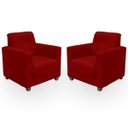 Ver imagem 4 de Sofá + 2 Poltrona para Sala de Estar Moderno Confortável Veneza Suede