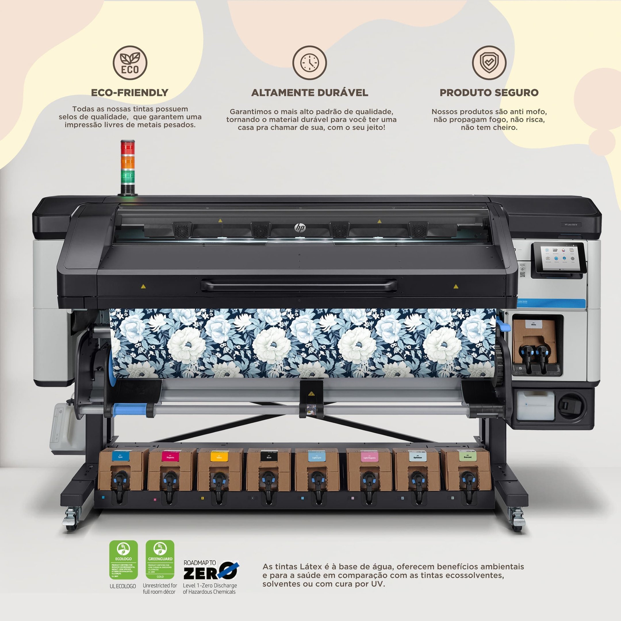 Papel de Parede Adesivo Dusty Blue Flowers 5 - 3