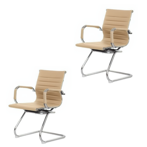 Kit Com 2 Cadeira Fixa Interlocutor Charles Eames Esteirinha 11A