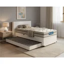 Ver imagem 4 de Cama Box Baú com Colchão de Molas Ensacadas Double Face Pillow Euro Alfa Probel + Auxiliar