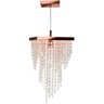 Lustre Pendente Plafon Cristal Crilick Ls7202 Rose Gold - 6