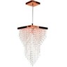 Lustre Pendente Plafon Cristal Crilick Ls7202 Rose Gold - 1