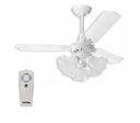 Ver imagem 1 de Ventilador de Teto com Controle Remoto 3 Lâmpadas Tulipa Loren Sid Transparente