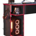 Ver imagem 4 de Mesa Gamer Leeds Q01 - Doce Sonho Móveis MESA DE ESCRITORIO MESA GAMER Preto/Vermelho