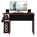 Ver imagem 1 de Mesa Gamer Leeds Q01 - Doce Sonho Móveis MESA DE ESCRITORIO MESA GAMER Preto/Vermelho