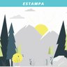 Papel de Parede - Montanhas e ao por do sol - 4