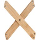 Ver imagem 4 de Suporte Para Vinhos Retrátil Bambu 6 Garrafas - Mimo Style