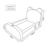 Cama Montessoriana Juvenil Menino Confortável Soft Azul - 3