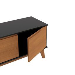 Rack Kappesberg 3 Portas Preto Fosco/canela 136cm - 7