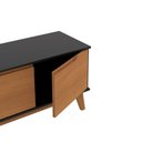 Ver imagem 7 de Rack Kappesberg 3 Portas Preto Fosco/canela 136cm