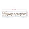 Palavra em Acrílico Espelhado Happy New Year - Letras 15cm Altura Prata - 3