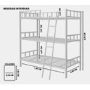 Ver imagem 2 de Treliche de Ferro/aço, 3 Pessoas, Pousada, Alojamnetose:branca