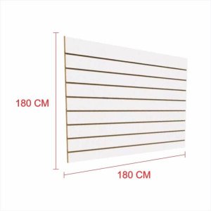 Expositor Painel Canaletado 18Mm Branco Altura 180 Cm Comp 180 Cm