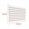Expositor Painel Canaletado 18Mm Branco Altura 180 Cm Comp 180 Cm - 1