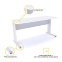 Ver imagem 3 de MESA P/ ESCRITÓRIO 152X61 PANDIN MAXXI - BRANCO MX150