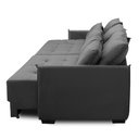 Ver imagem 6 de Sofá Cama Retrátil e Reclinável 2,50m com Molas Carol Veludo Cinza Adonai Estofados