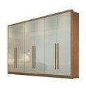 Ver imagem 1 de Guarda Roupa Casal 6 Portas 8 Gavetas - Livorno-cumaru/fendi - Móveis Novo Horizonte