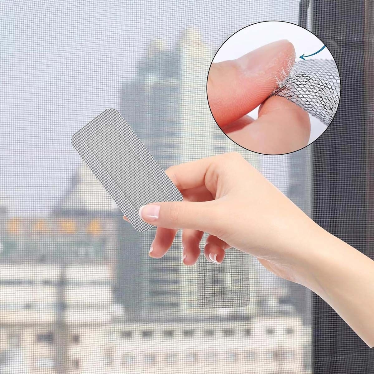 Fita Adesiva Flexivel Reparo de Tela Mosquiteiro Anti Mosquito Inseto Pernilongo Mosca Resistente Pr - 11