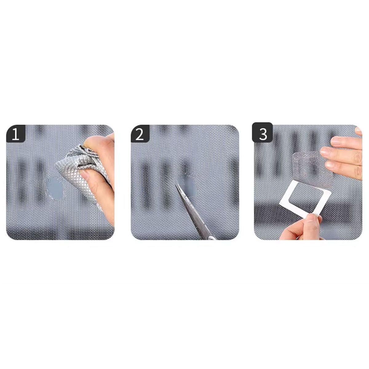 Fita Adesiva Flexivel Reparo de Tela Mosquiteiro Anti Mosquito Inseto Pernilongo Mosca Resistente Pr - 3