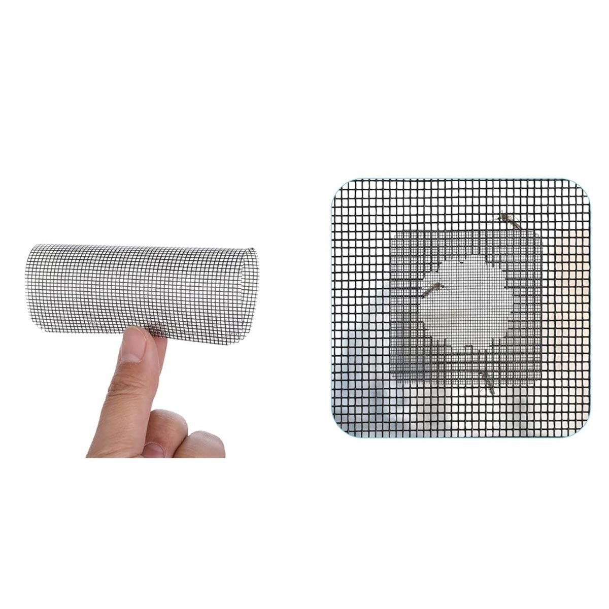 Fita Adesiva Flexivel Reparo de Tela Mosquiteiro Anti Mosquito Inseto Pernilongo Mosca Resistente Pr - 12
